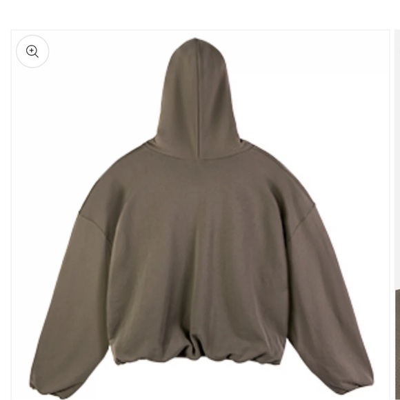 IDLT Basics Brown Loose Oversized Double Layer Comfort Unisex Perfect Hoodie XL - Picture 2 of 16